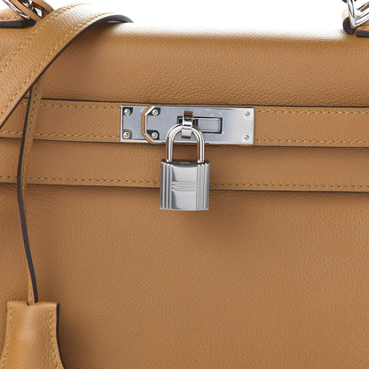 Hermes Evercolor Verso Kelly Retourne 28 Caramel Rose D'Ete 10 of 11