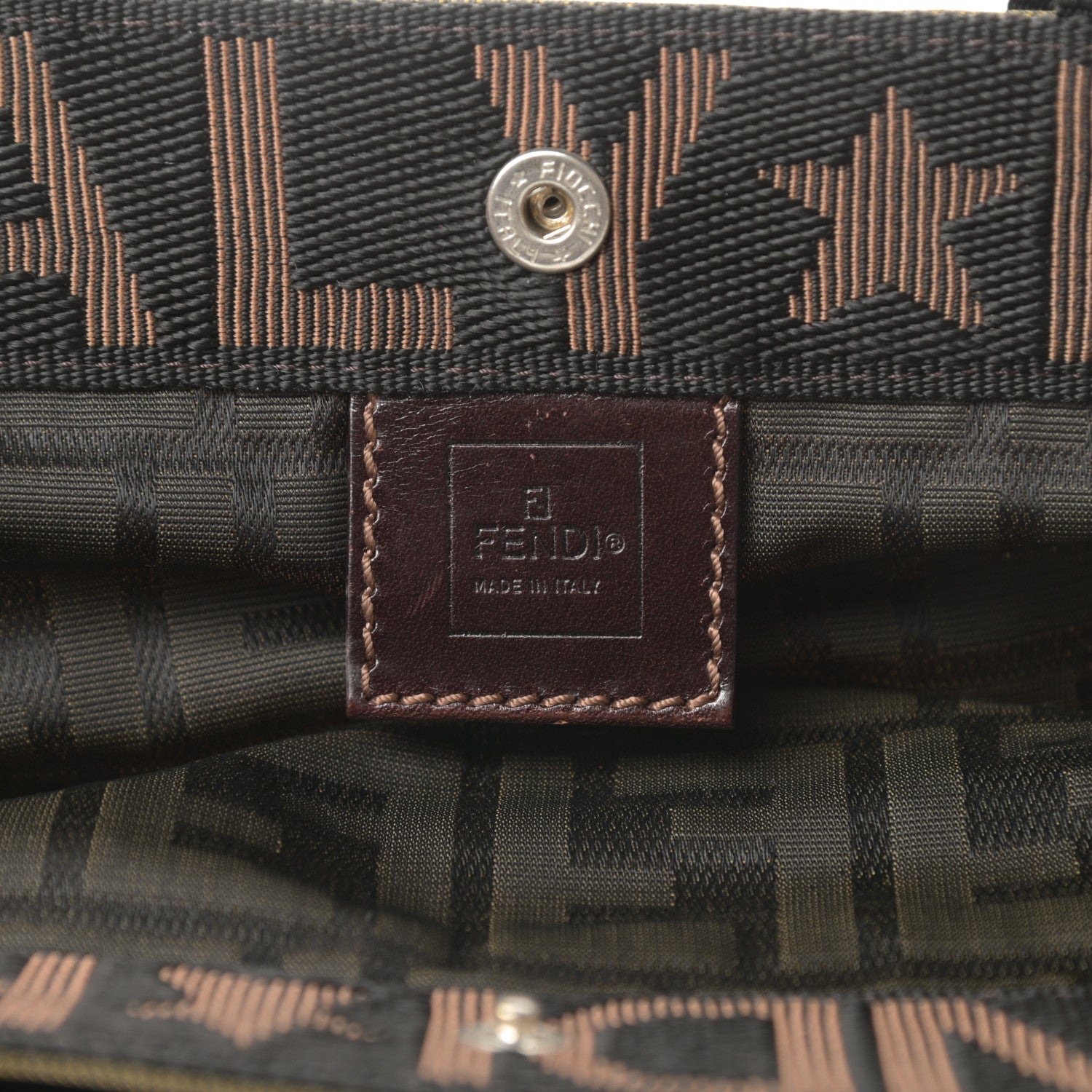 Fendi Zucca Shopping Tote Tobacco 6 of 19