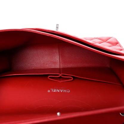 Chanel Lambskin Quilted Jumbo Double Flap Red 5 of 35