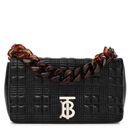 Burberry Patent Quilted Resin Chain Small Lola Bag Black 1 of 10
