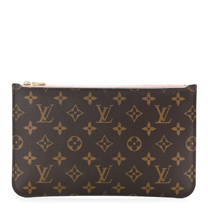 Louis Vuitton Monogram Neverfull MM GM Pochette Rose Ballerine 1 of 8