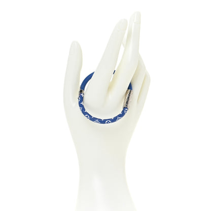 Louis Vuitton Monogram Daily Confidential Bracelet 17 Blue 2 of 5