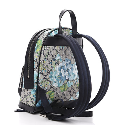 Gucci GG Supreme Monogram Blooms Small Day Backpack Blue 2 of 9