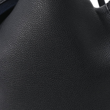 Loro Piana Grained Calfskin Large Bale Bag Navy Blue 8 of 10