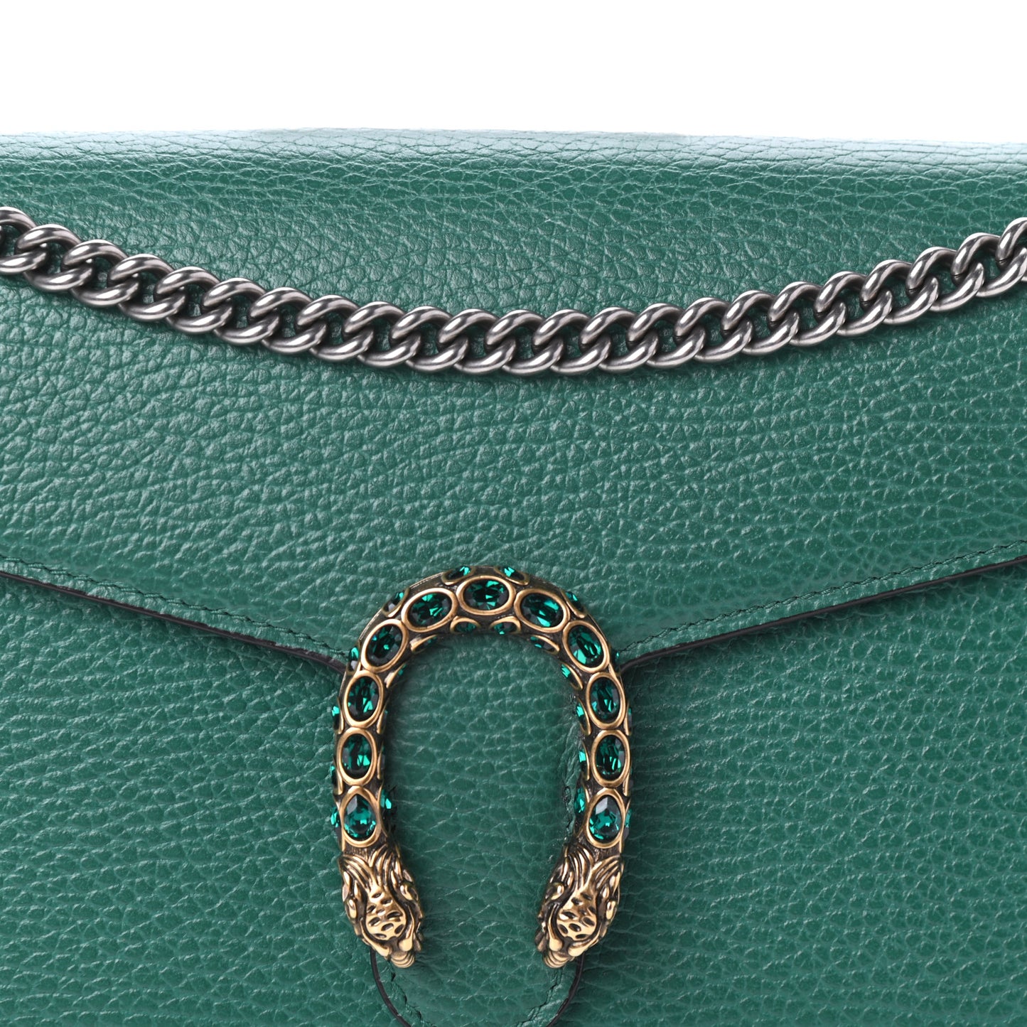 Calfskin Mini Dionysus Chain Wallet Emerald