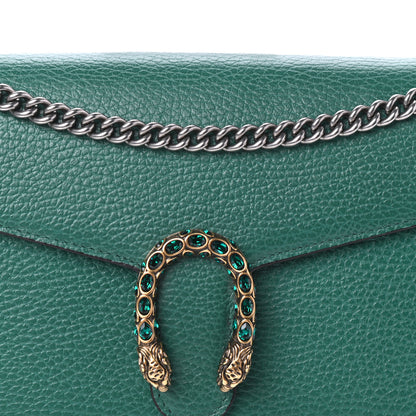 Gucci Calfskin Mini Dionysus Chain Wallet Emerald 7 of 9