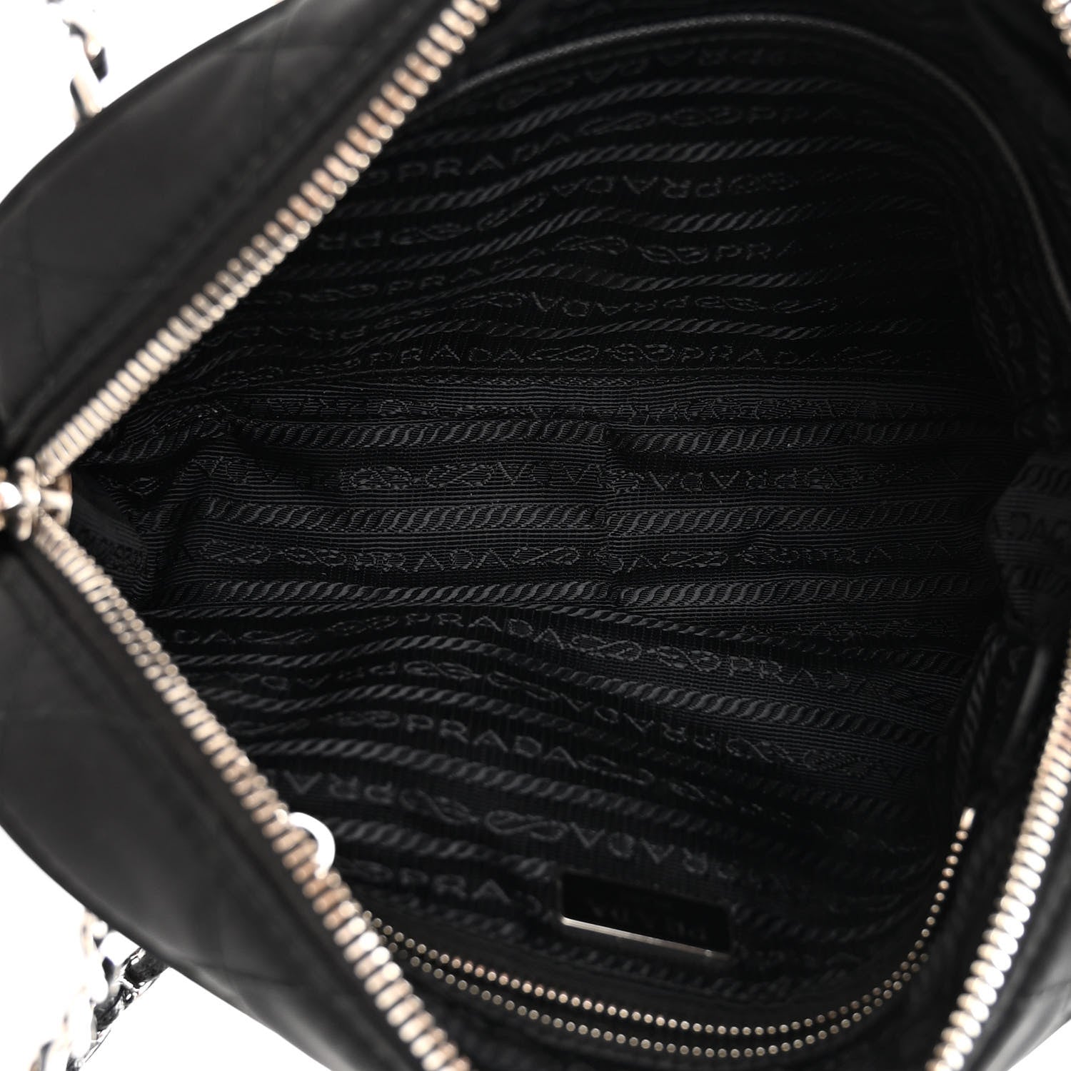 Prada Nylon Tessuto Impuntu Quilted Bandoliera Crossbody Bag Black 5 of 10