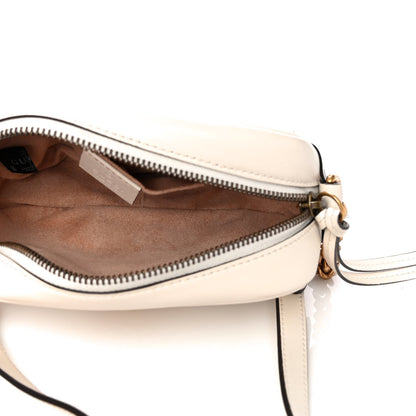 Gucci Calfskin Matelasse Mini GG Marmont Chain Shoulder Bag White 5 of 13
