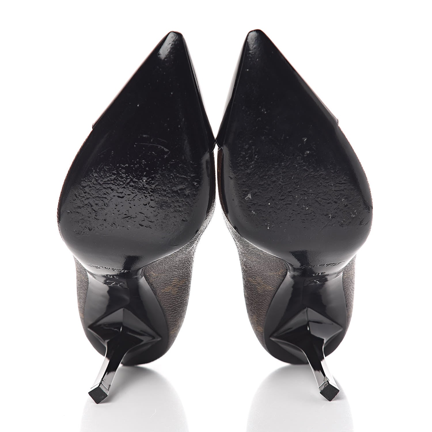 Louis Vuitton Monogram Cherie Pumps 38 Black 5 of 10
