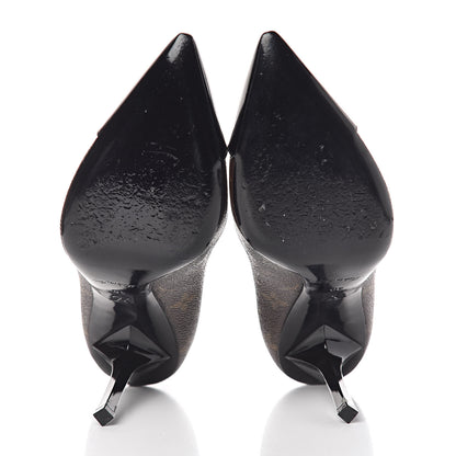 Louis Vuitton Monogram Cherie Pumps 38 Black 5 of 10
