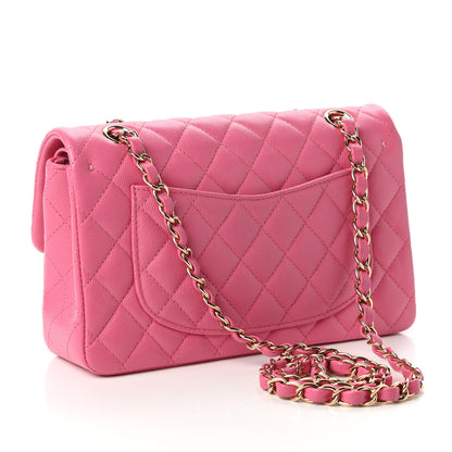 Chanel Caviar Quilted Small Double Flap Pink 3 of 10