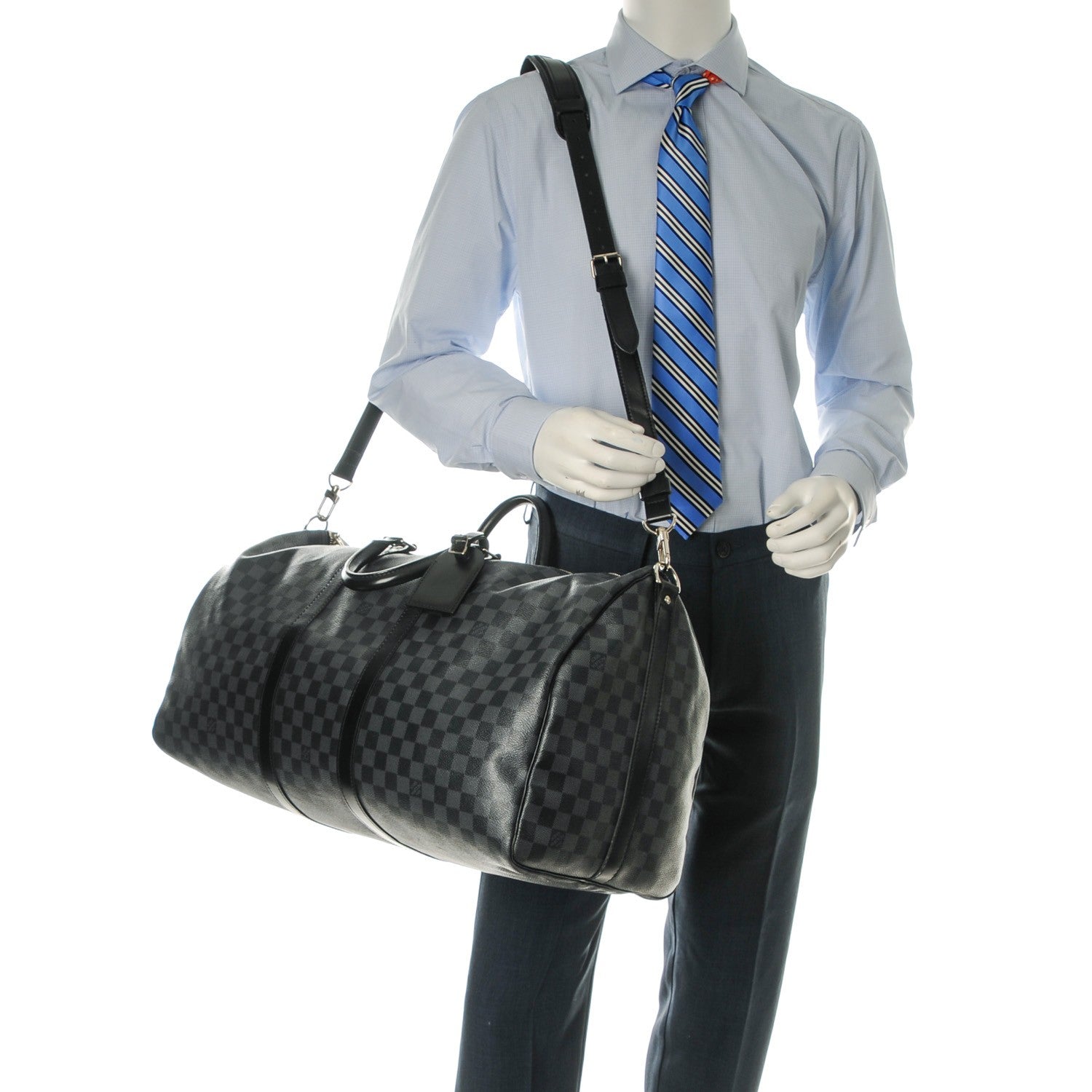 Louis Vuitton Damier Graphite Keepall Bandouliere 55 2 of 7