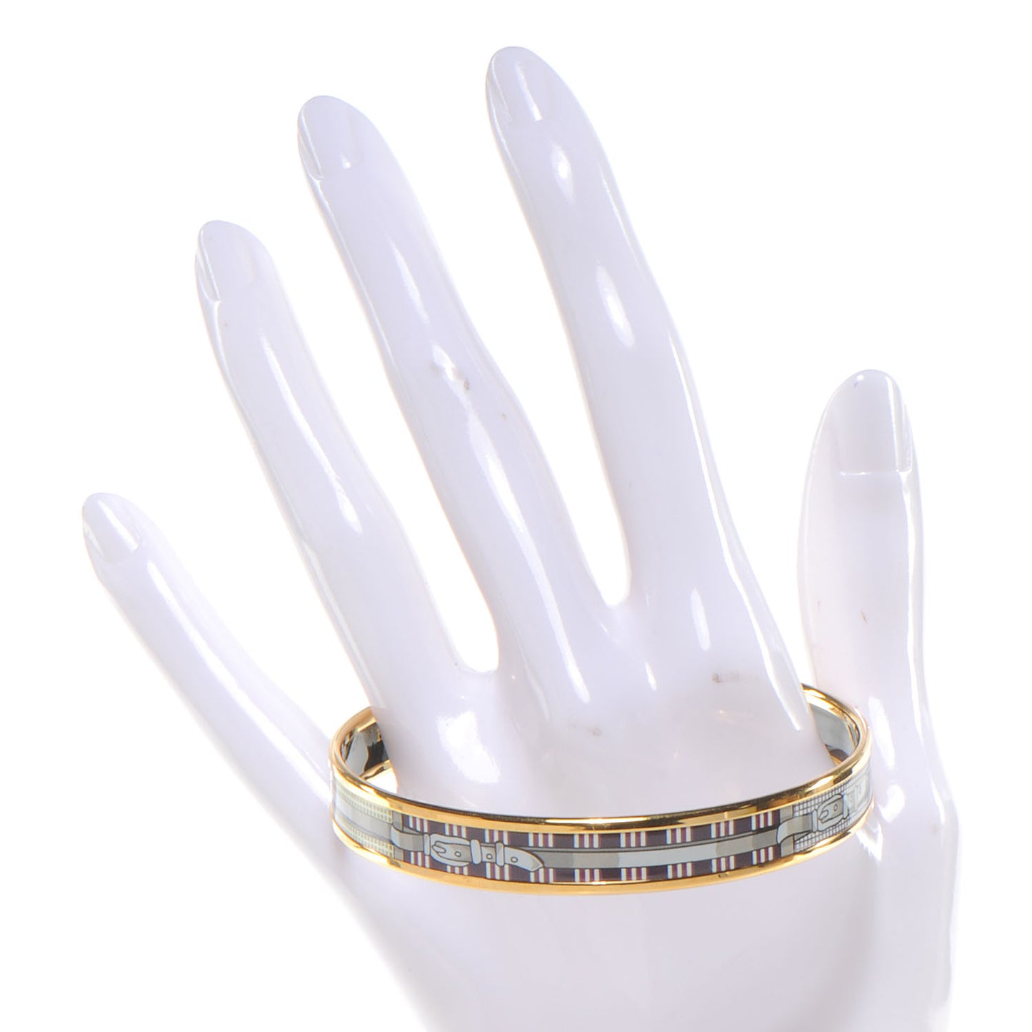Enamel Narrow Printed Buckle Bracelet 65