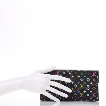 Louis Vuitton Monogram Multicolor Sarah Wallet NM Black Grenade 2 of 8