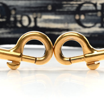 Christian Dior Canvas Embroidered Studded Tie Dye Shoulder Strap Blue 5 of 6