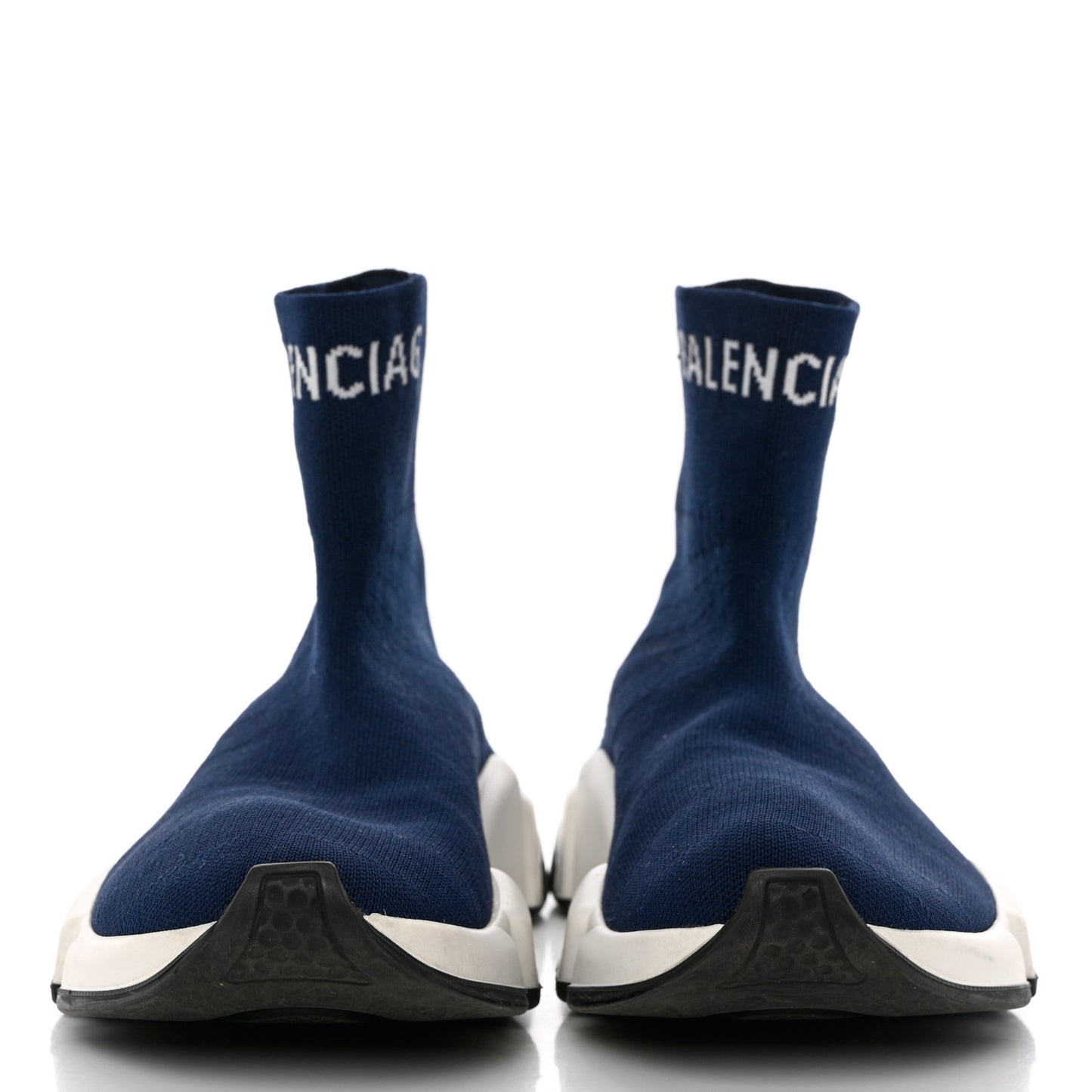 Neoprene Knit Womens Hi Speed Sneakers 37 Navy