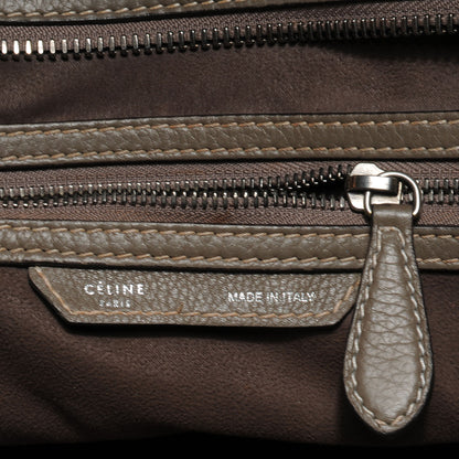 Celine Drummed Calfskin Mini Luggage Bag Souris 8 of 10