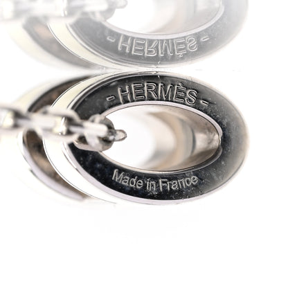 Hermes Lacquered Palladium Mini Pop H Pendant Necklace White 6 of 7