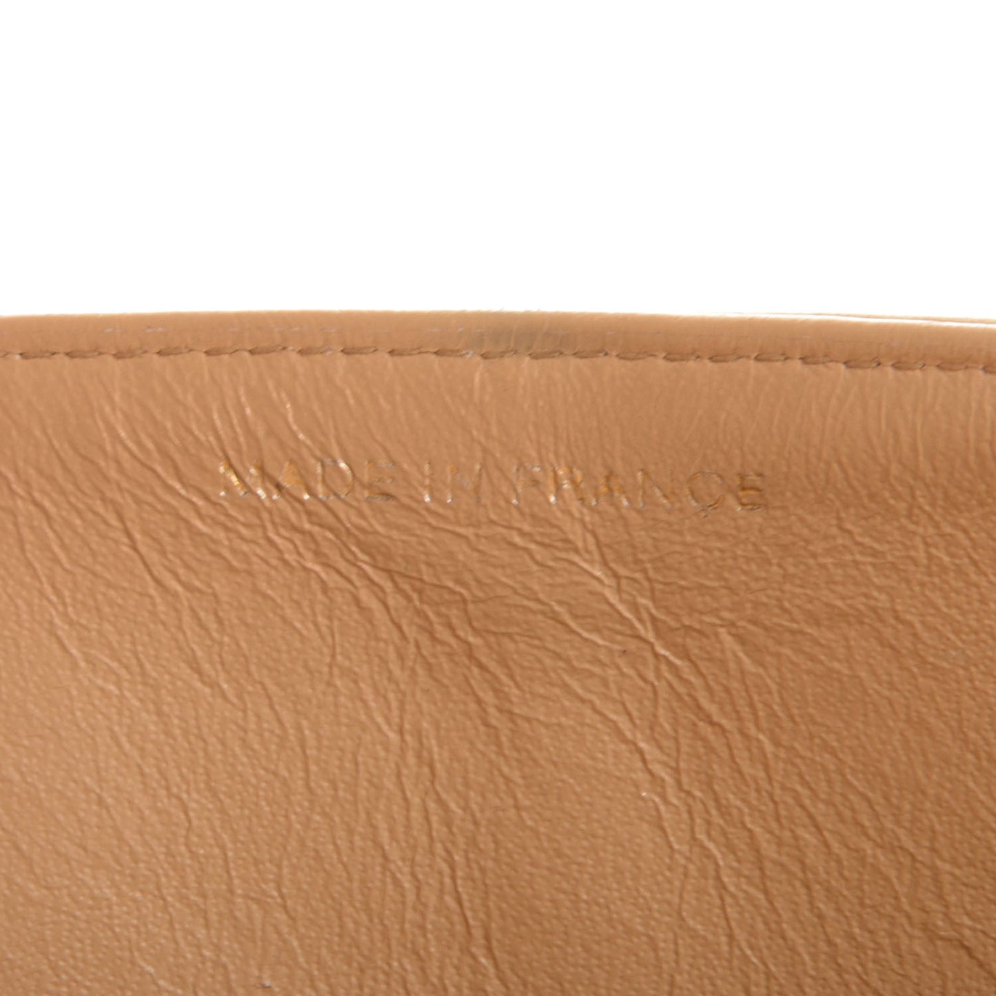 Lambskin Quilted Small Double Flap Beige