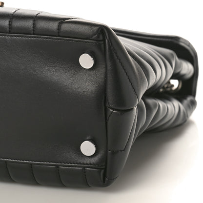 Saint Laurent Calfskin Y Quilted Monogram Large Loulou Chain Satchel Black 12 of 12