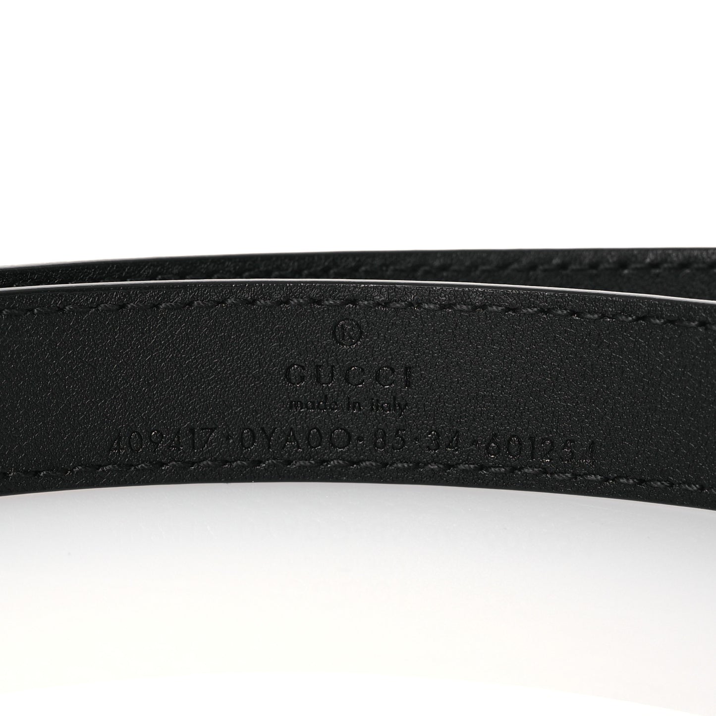 Calfskin Double G 20mm Belt 85 34 Black