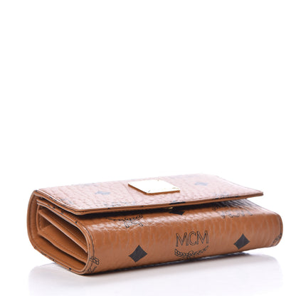 MCM Visetos Tri-Fold Wallet Cognac 3 of 9