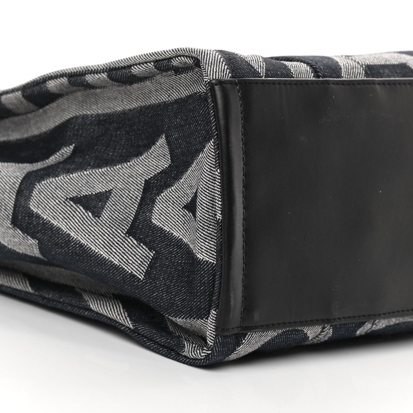 Denim Jacquard Medium The Monogram Tote Bag Denim Blue