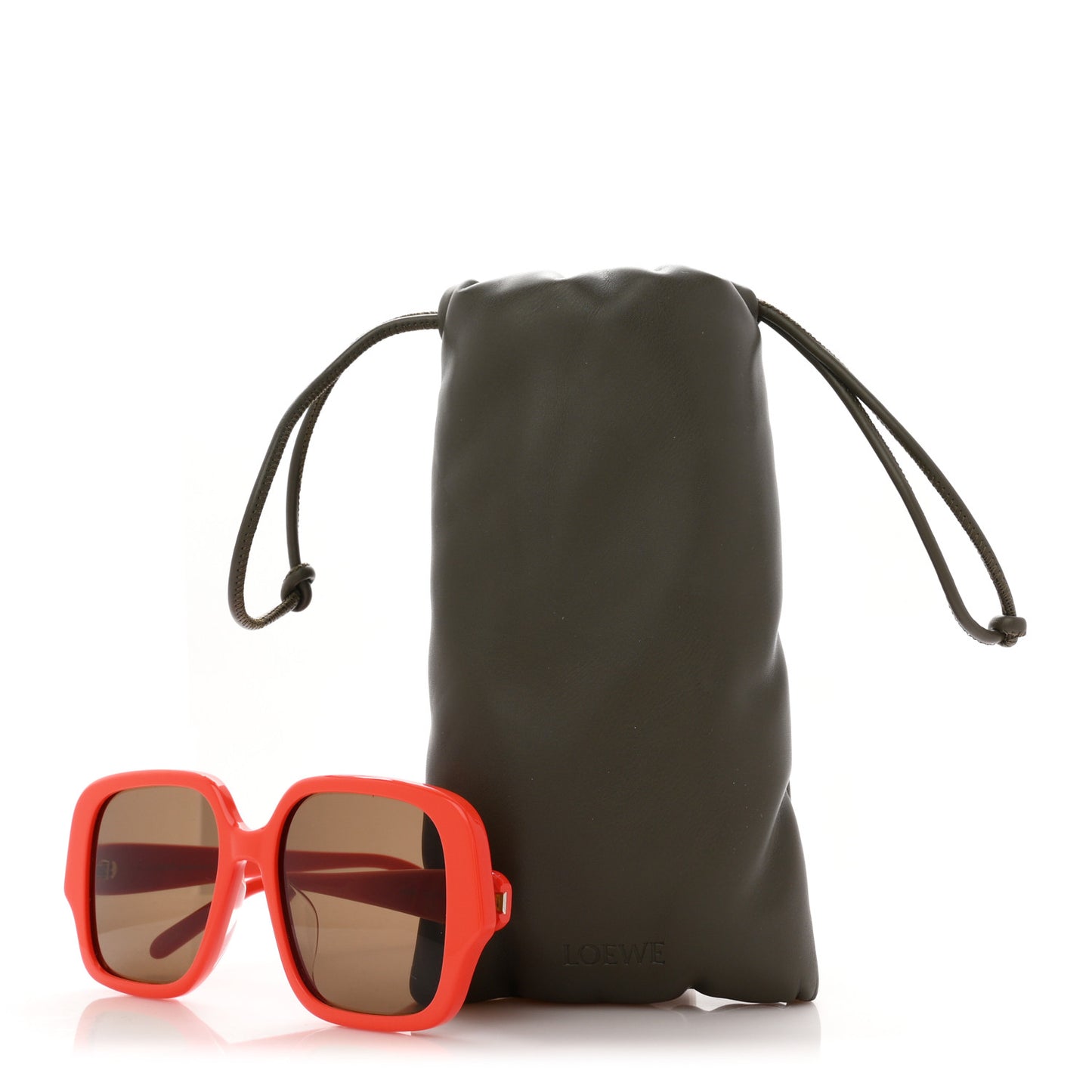 Acetate Square Sunglasses LW40134U Orange