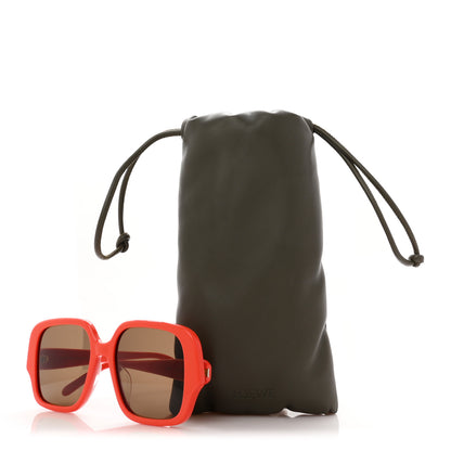 Loewe Acetate Square Sunglasses LW40134U Orange 7 of 7