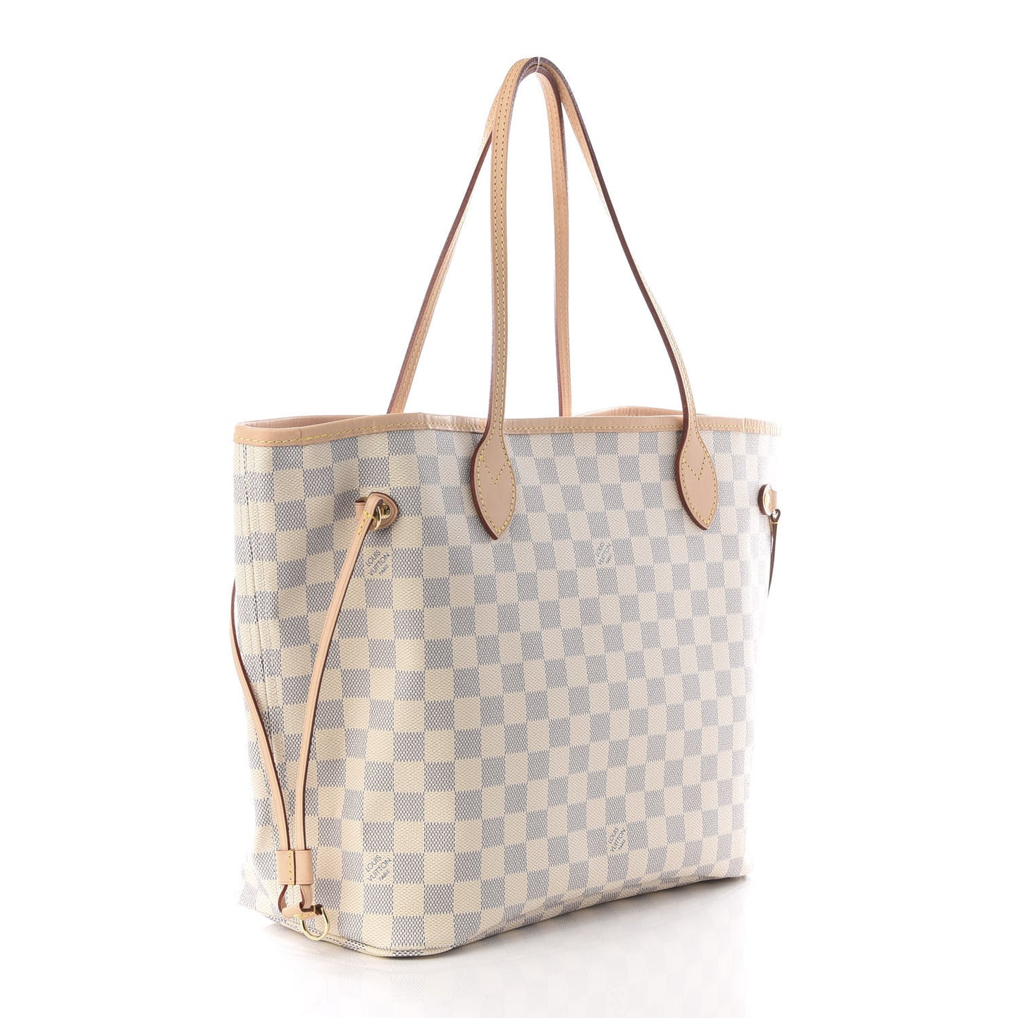 Damier Azur Neo Neverfull MM Rose Ballerine
