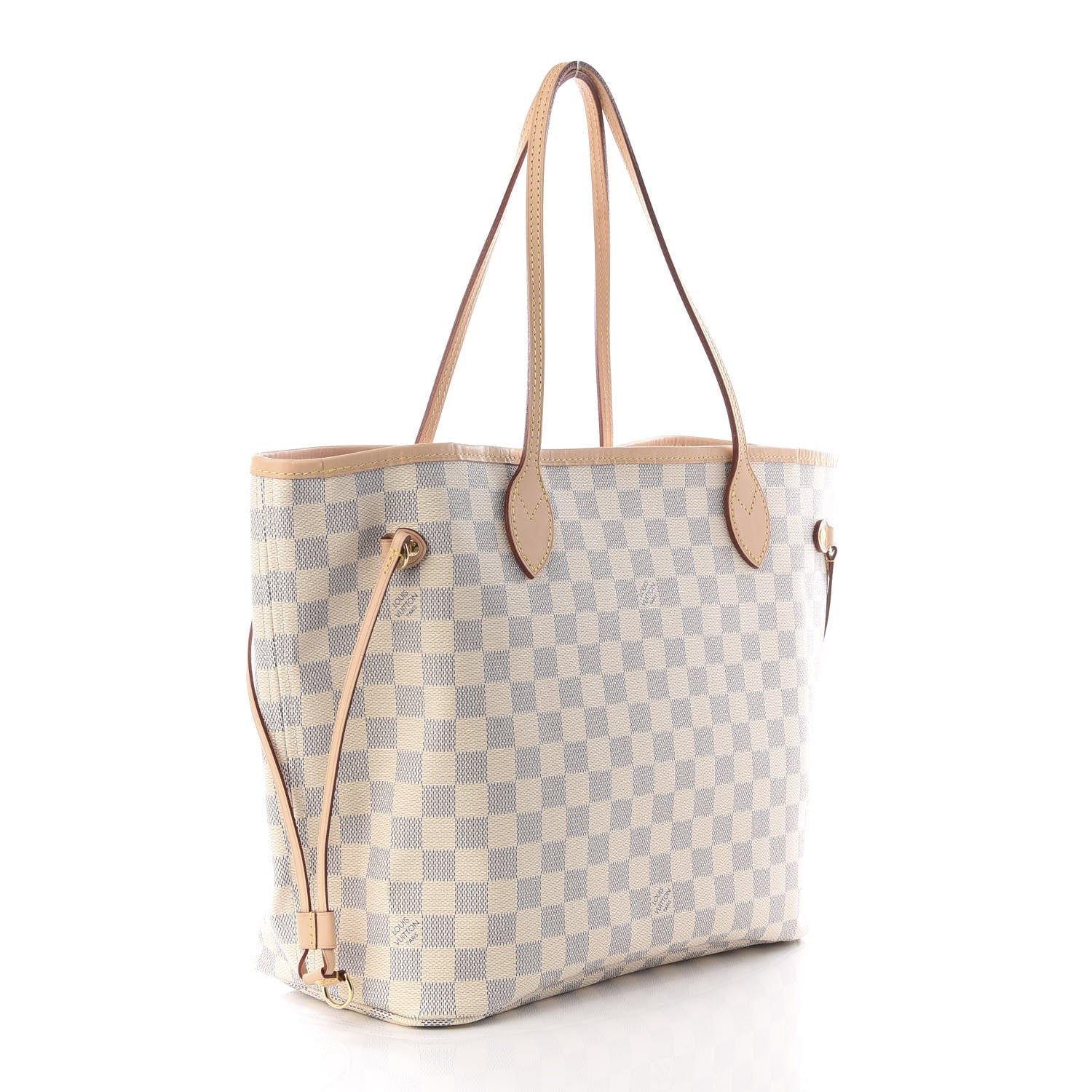 Louis Vuitton Damier Azur Neo Neverfull MM Rose Ballerine 2 of 12