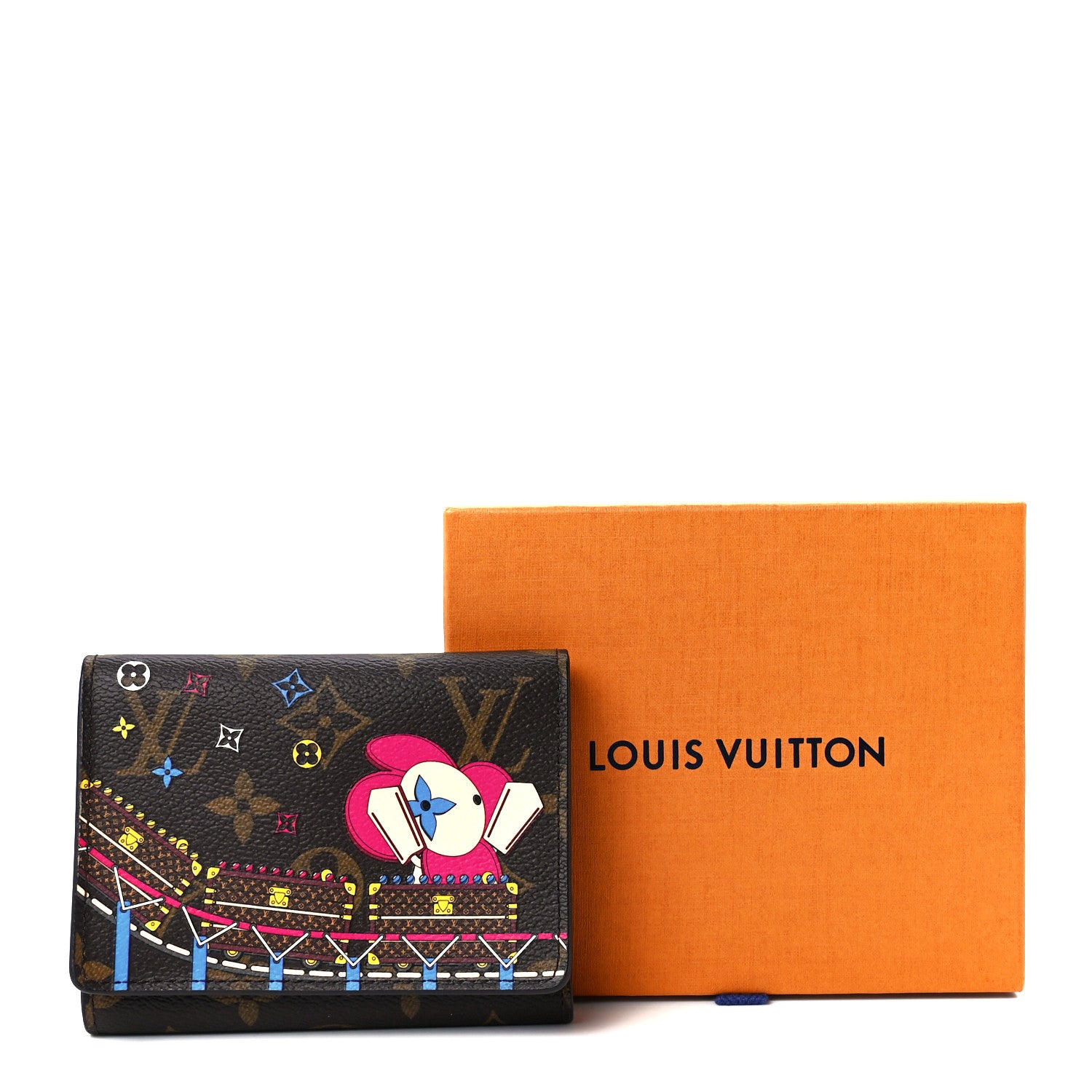 Louis Vuitton Monogram 2020 Christmas Animation Roller Coaster Victorine Wallet Pivoine 13 of 13
