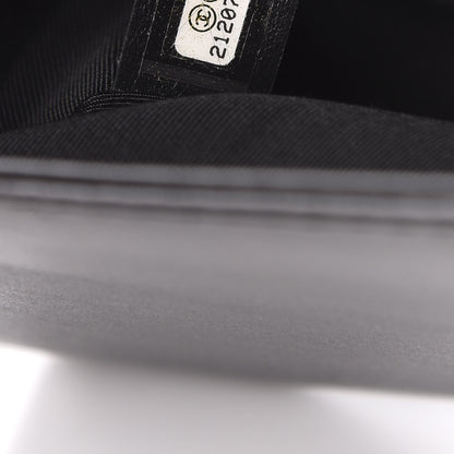 Chanel Goatskin Quilted Medium Boy Top Handle Flap Black 7 of 11