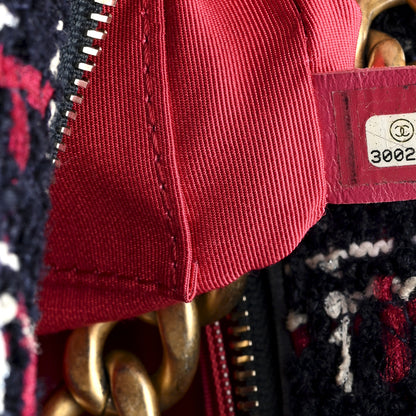 Chanel Tweed Calfskin Signe Hobo Navy Multicolor 7 of 10