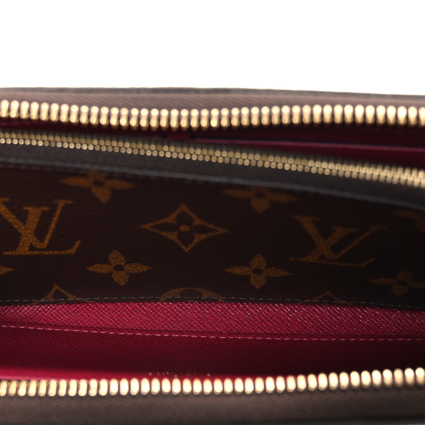Monogram Clemence Wallet Fuchsia