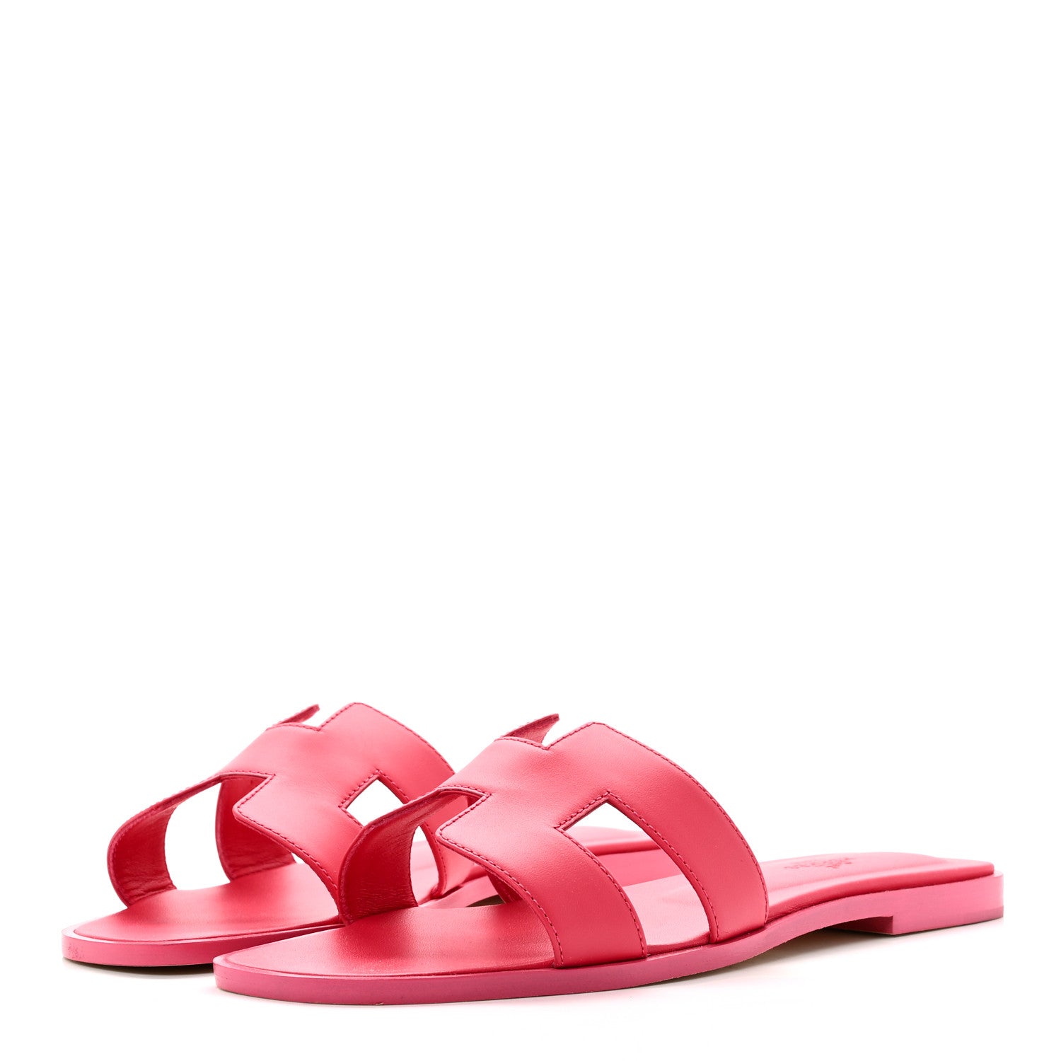 Hermes Calfskin Oran Sandals 39 Rose Mexico 4 of 10