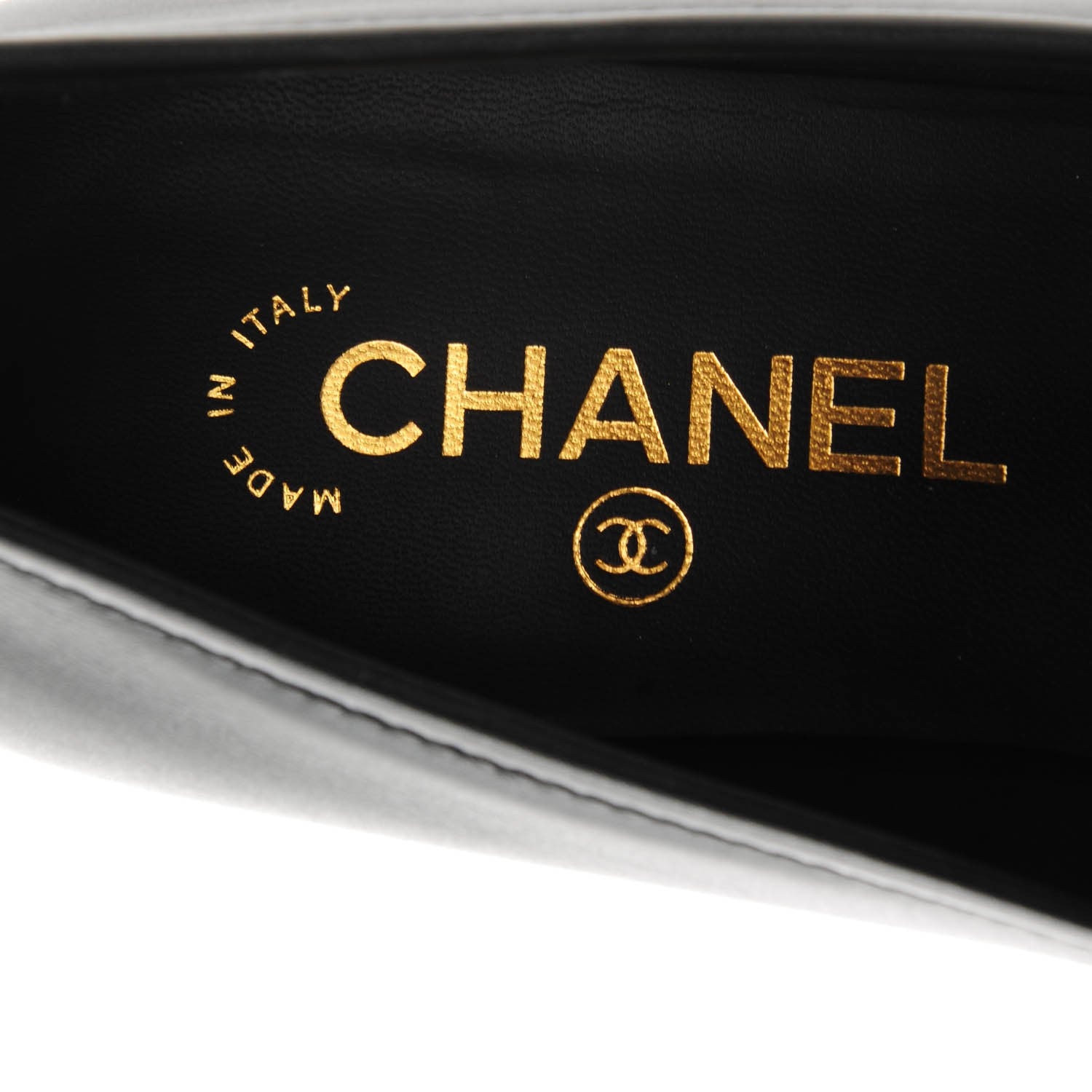 Chanel Calfskin CC Mocassin Loafers 40.5 Black 7 of 7