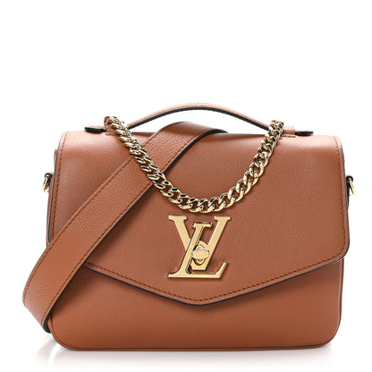 Louis Vuitton Grained Calfskin Lockme Oxford Cognac 1 of 10