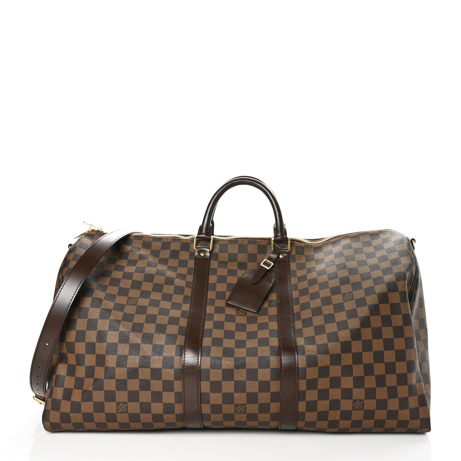 Louis Vuitton Damier Ebene Keepall Bandouliere 55 1 of 8