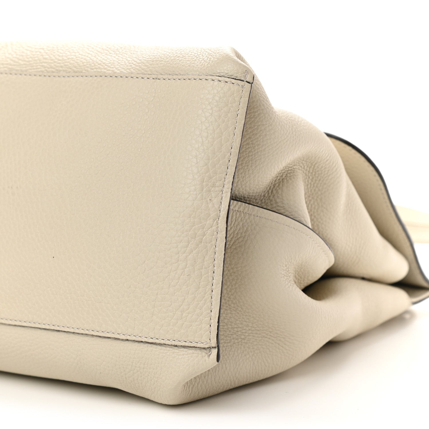 Gucci Cellarius Calfskin Large Bamboo Daily Top Handle Bag Mystic White 8 of 8