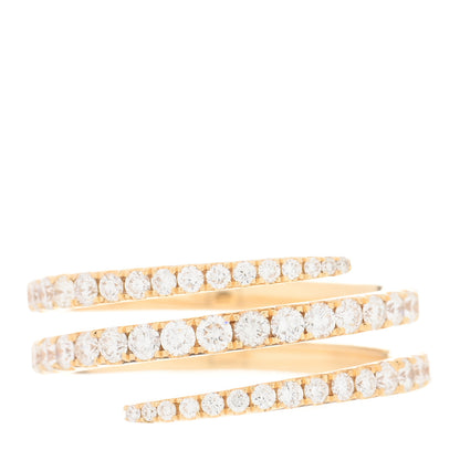 Anita Ko 18K Yellow Gold Diamond Coil Ring 60 9 1 of 5