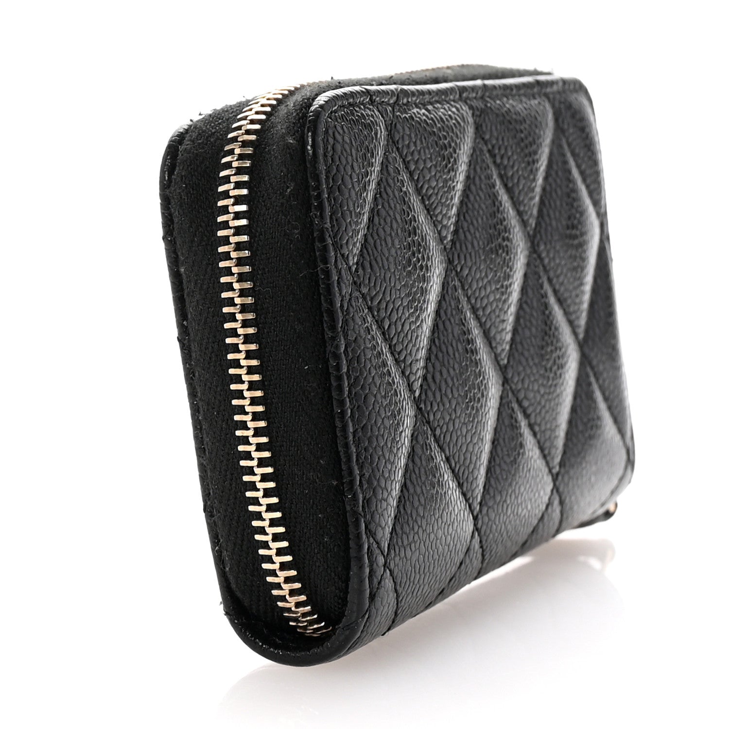 Chanel Caviar Quilted Multi Chain CC Zip Coin Purse Black 3 of 8