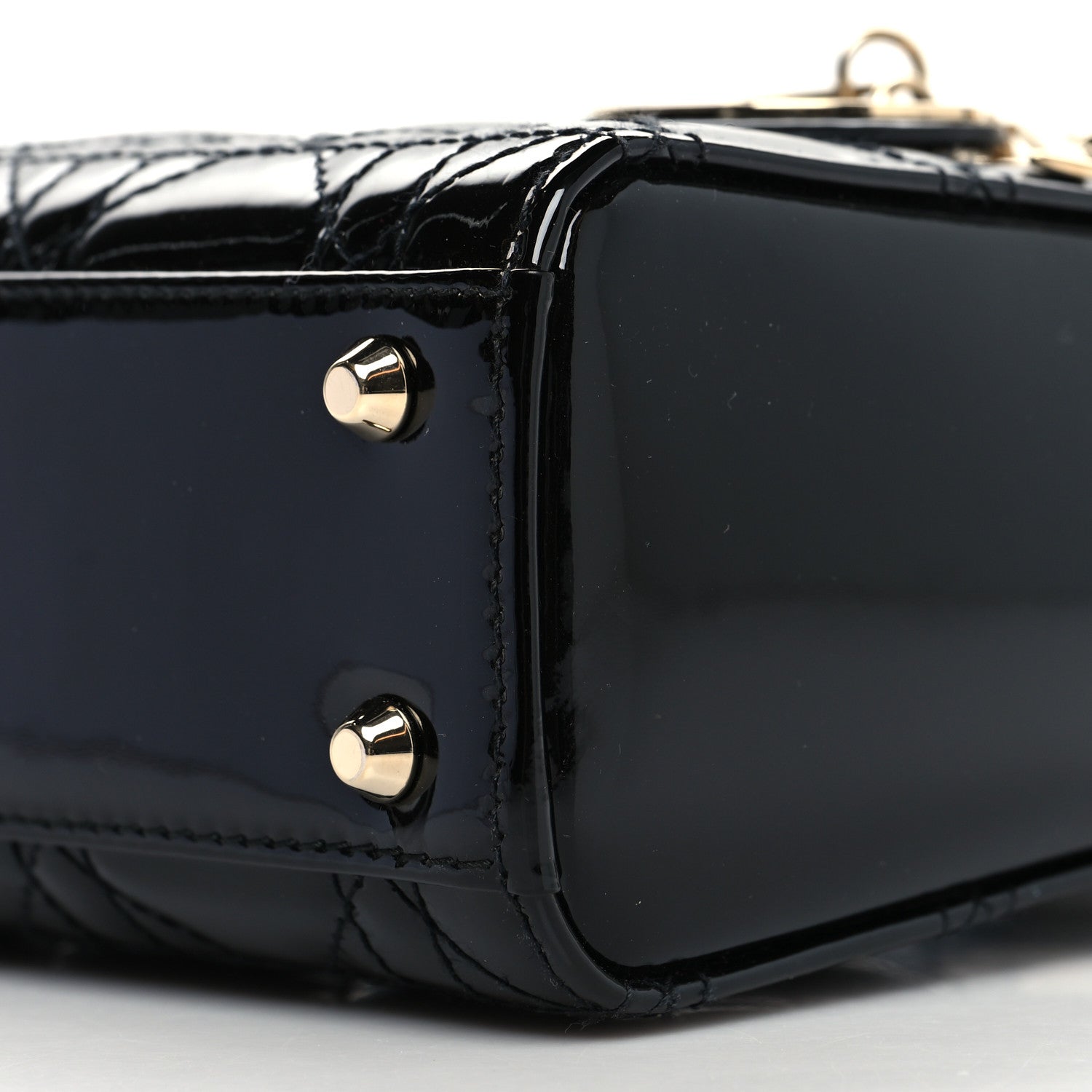 Christian Dior Patent Cannage Mini Lady Dior Black 9 of 9