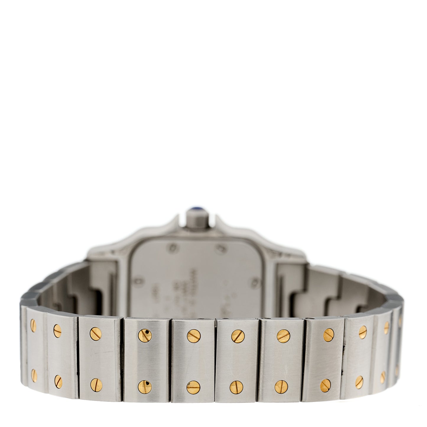 Stainless Steel 18K Yellow Gold 24mm Santos De Cartier Galbee Quartz Watch