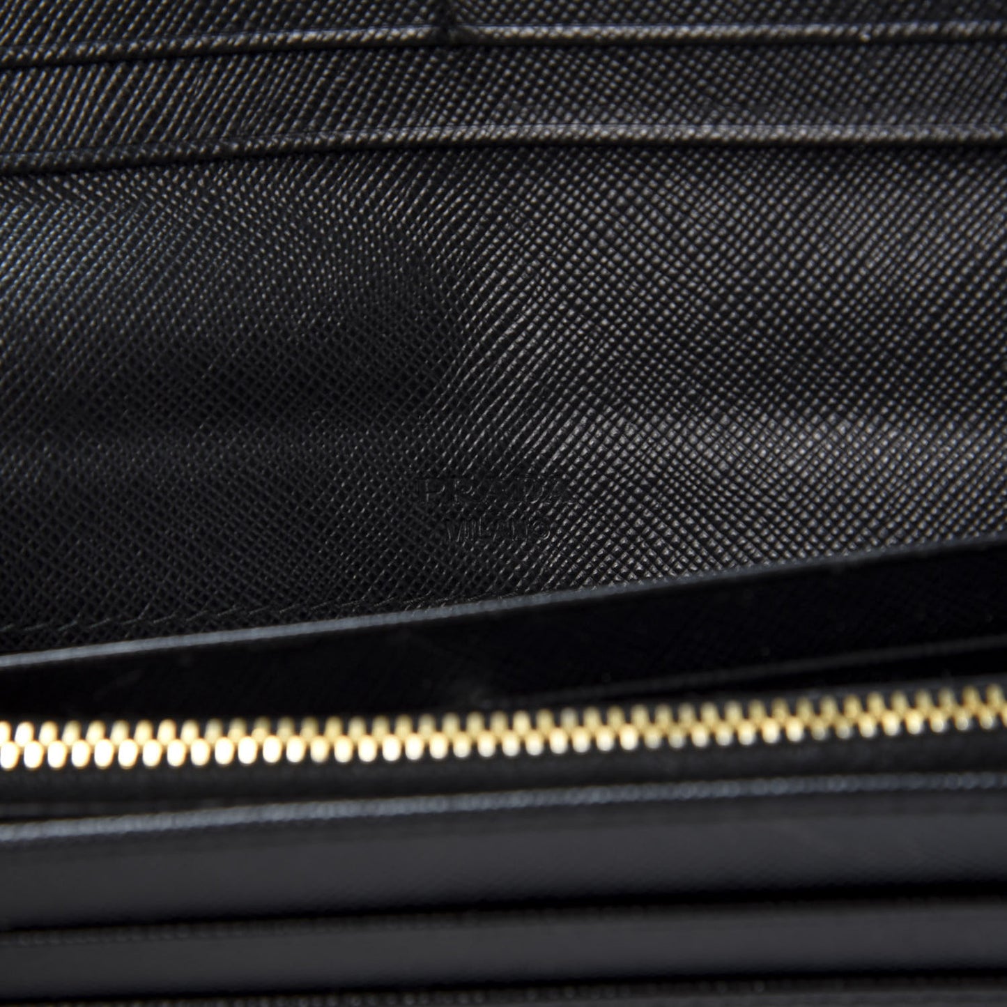 Saffiano Metal Continental Flap Wallet Black