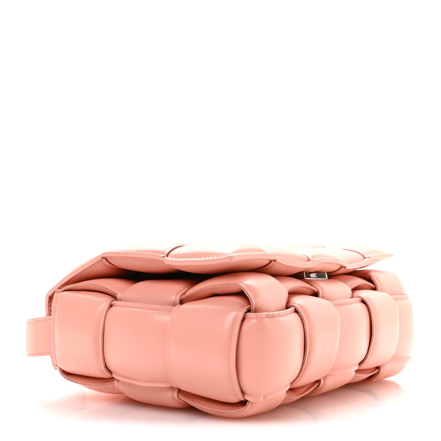 Bottega Veneta Nappa Maxi Intreccio Padded Cassette Crossbody Bag Peachy 4 of 11