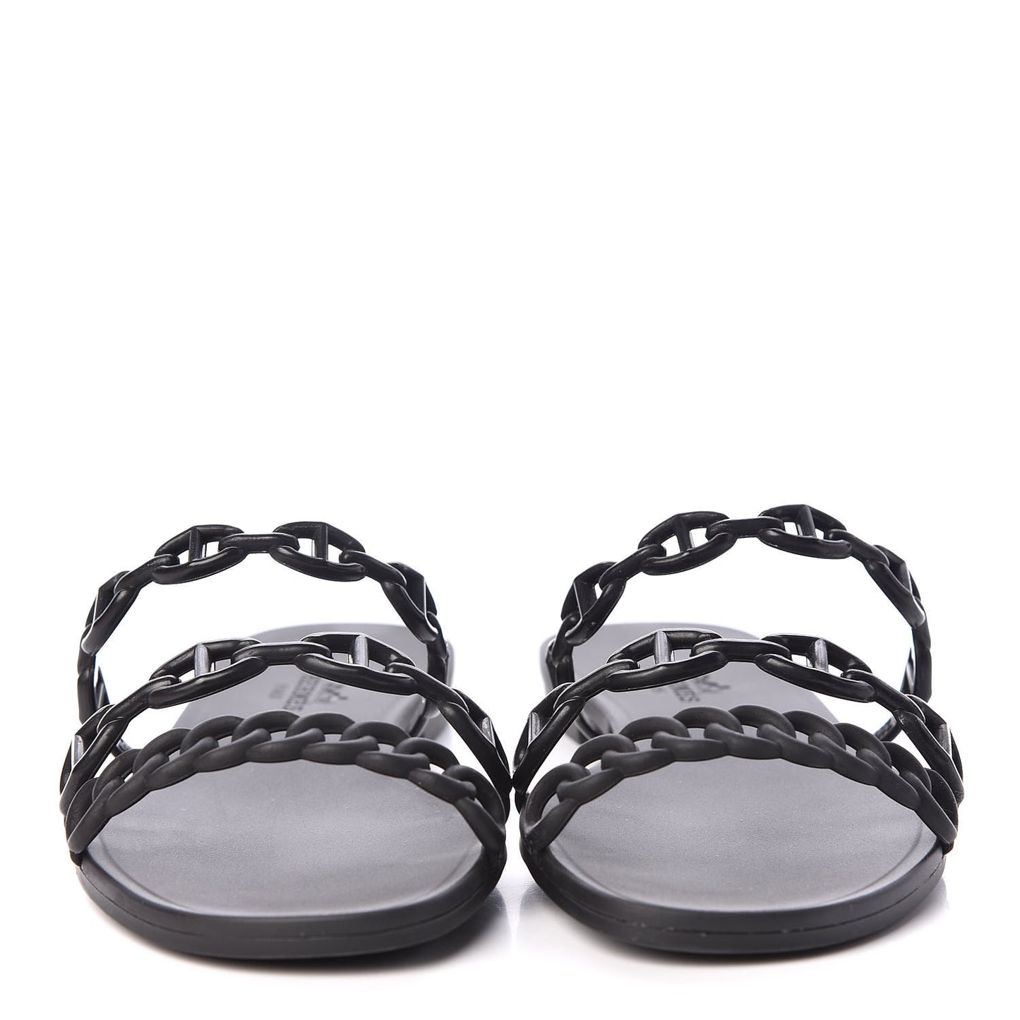 Rubber Chaine d'Ancre Rivage Sandals 36 Black