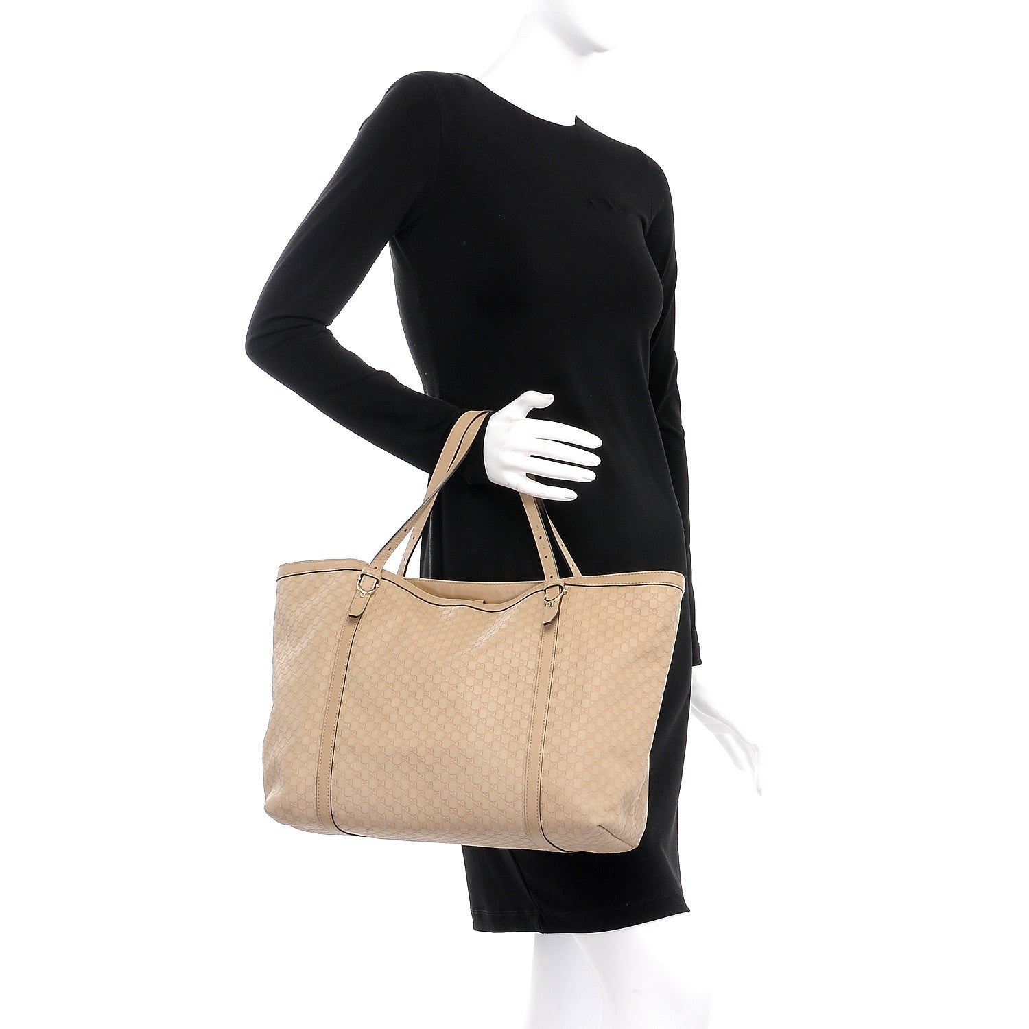 Gucci Microguccissima Medium Nice Tote Beige 2 of 14