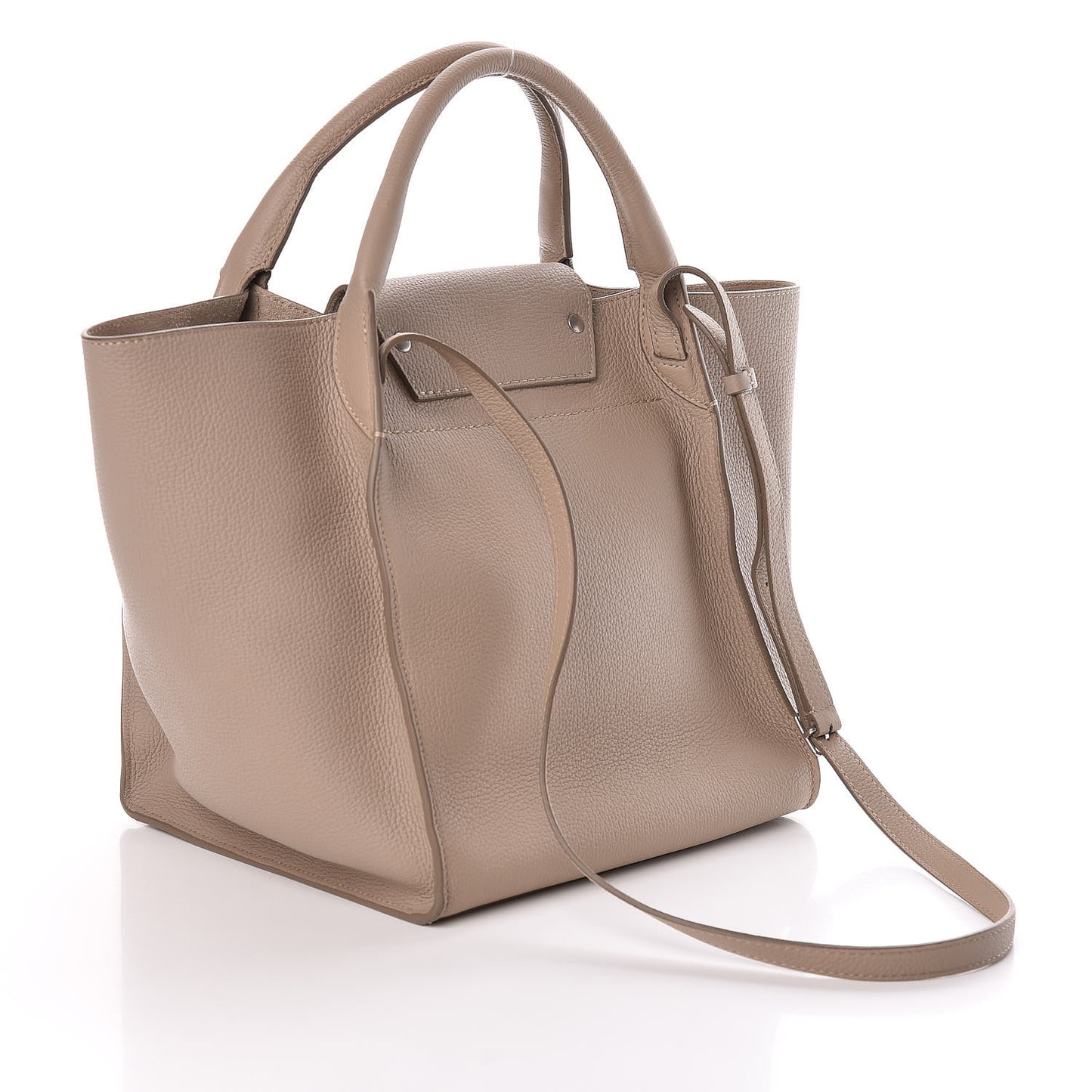 Supple Grained Calfskin Small Big Bag Light Taupe