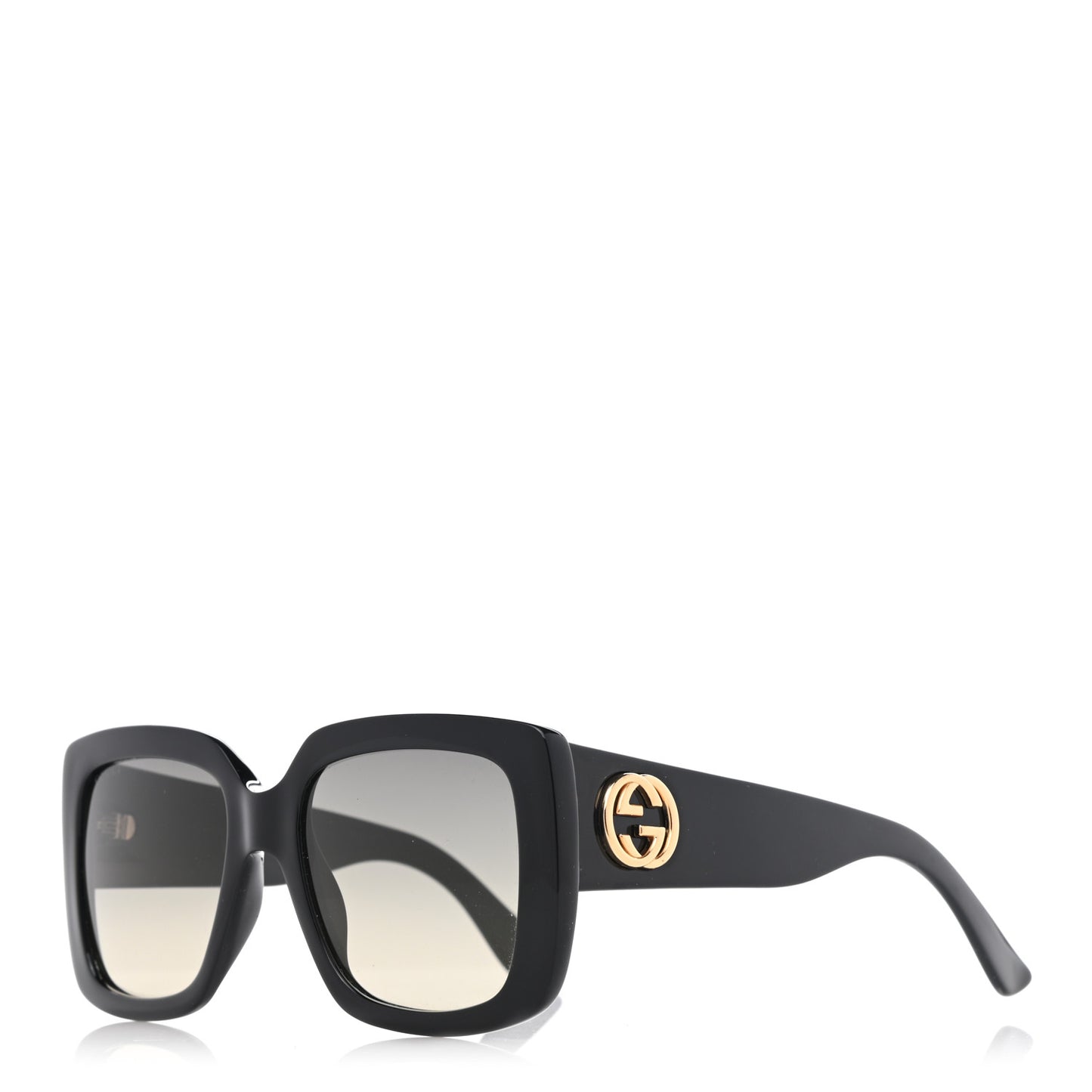 Acetate Square Frame Sunglasses GG0141S Black